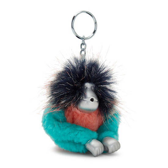 Akcesoria Kipling Fun Hair Sven Monkey Keychain Zielone | PL 1275VR